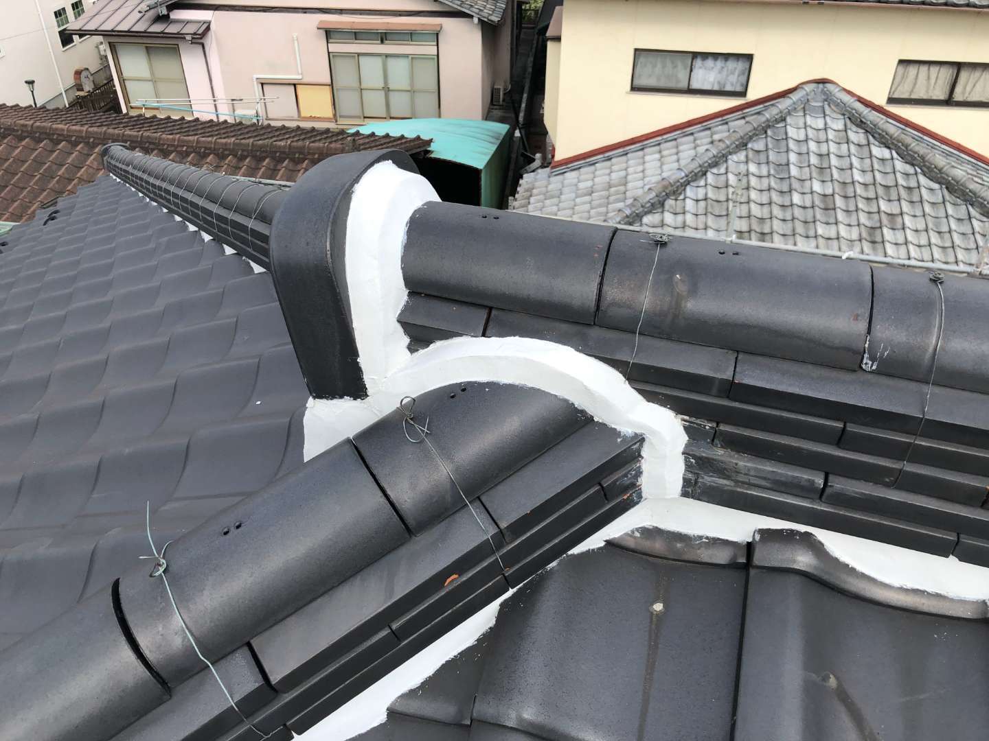 北九州市八幡西区友田 漆喰塗り替え 施工写真12