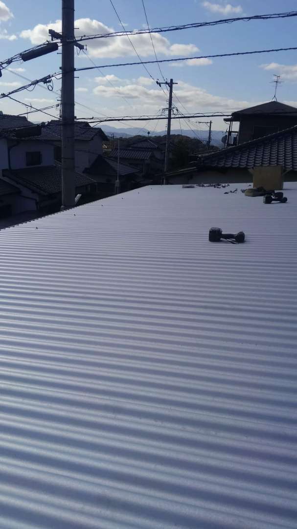 北九州市八幡西区 外壁塗装・コロニアル屋根塗装・付帯部塗装・金属屋根葺き替え 施工写真3