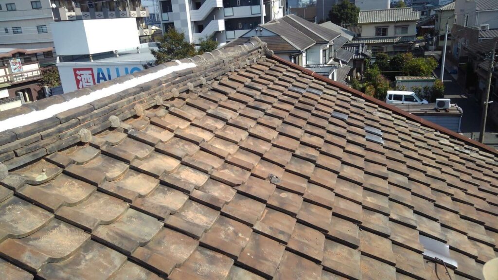 北九州市戸畑区 屋根瓦補修・雨漏り調査・火災保険対応工事