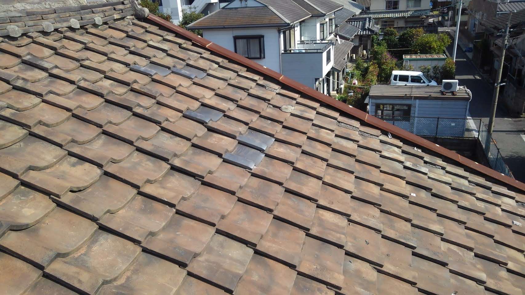 北九州市戸畑区 屋根瓦補修・雨漏り調査・火災保険対応工事 施工写真8