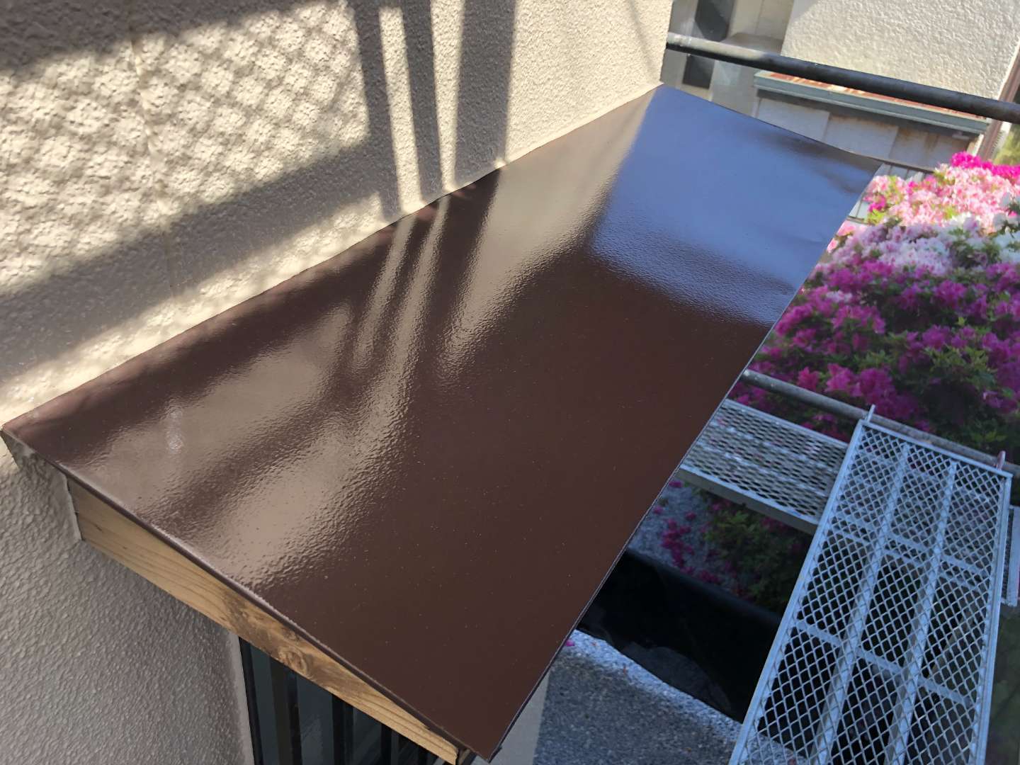 北九州市八幡西区 屋根瓦補修・遮熱塗装・外壁塗装・付帯部塗装・木部アク洗い 施工写真11