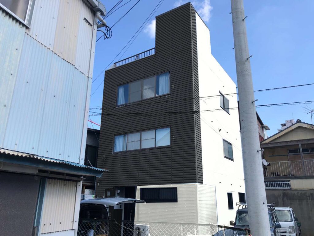 北九州市戸畑区 雨漏り調査・防水工事・遮熱塗装・外壁塗装・付帯部塗装・シーリング打ち替え(施工後)