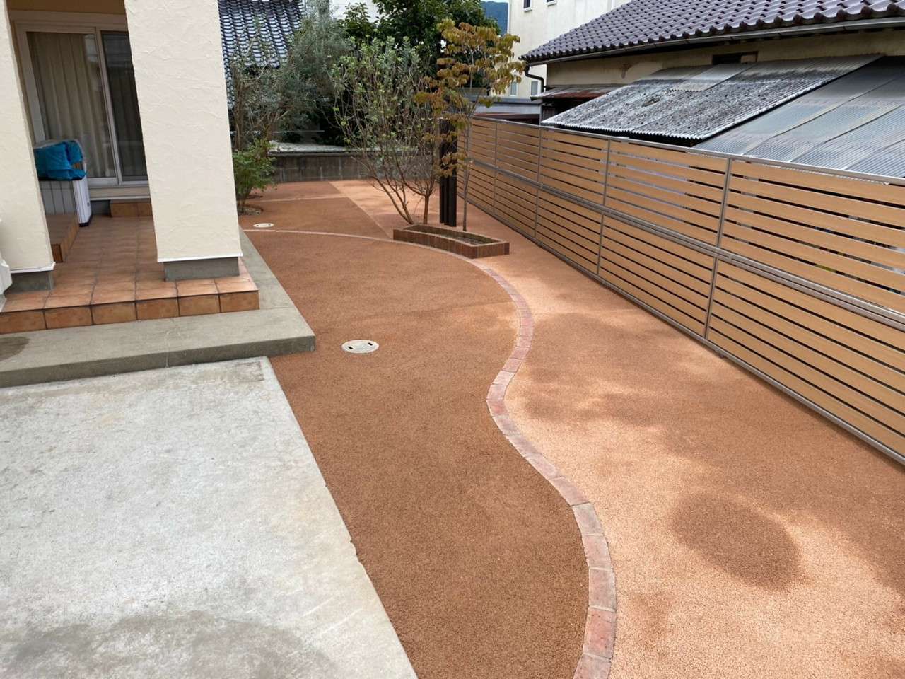 北九州市八幡西区 屋根瓦補修・遮熱塗装・外壁補修・外壁塗装・付帯部塗装・外構工事「フェンス取付」「ガチン固」 施工写真12