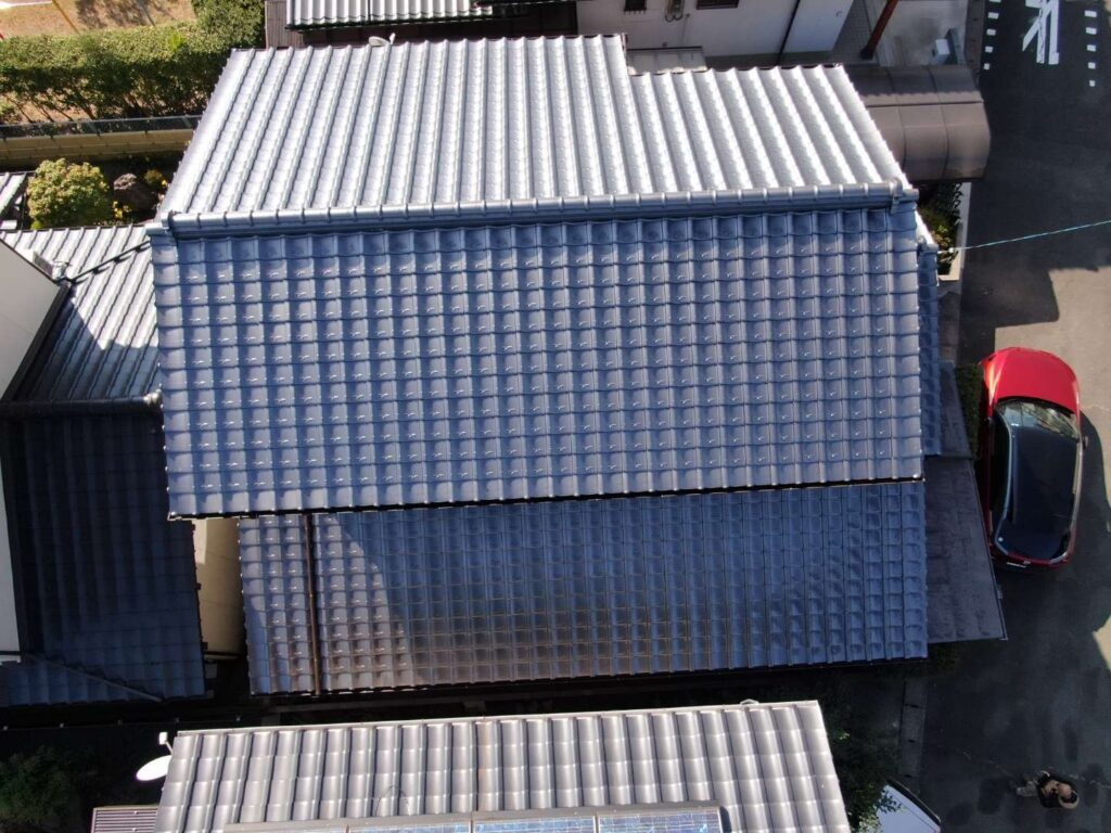北九州市小倉南区企救丘 屋根瓦葺き替え・雨樋交換