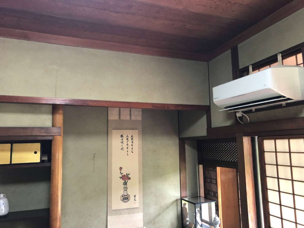 北九州市戸畑区天籟寺 ガイナ断熱塗装・和室塗装・聚楽壁塗装(施工前)