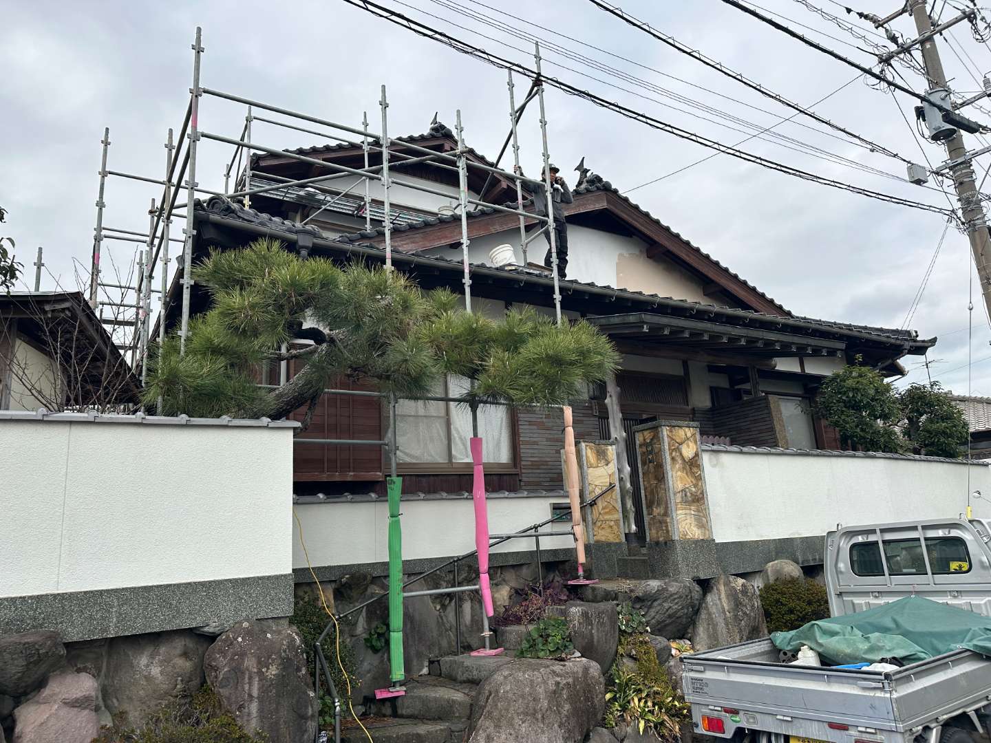 北九州市八幡西区光貞台 ガイナ断熱塗装・内壁塗装・和室塗装・火災保険対応工事 施工写真12