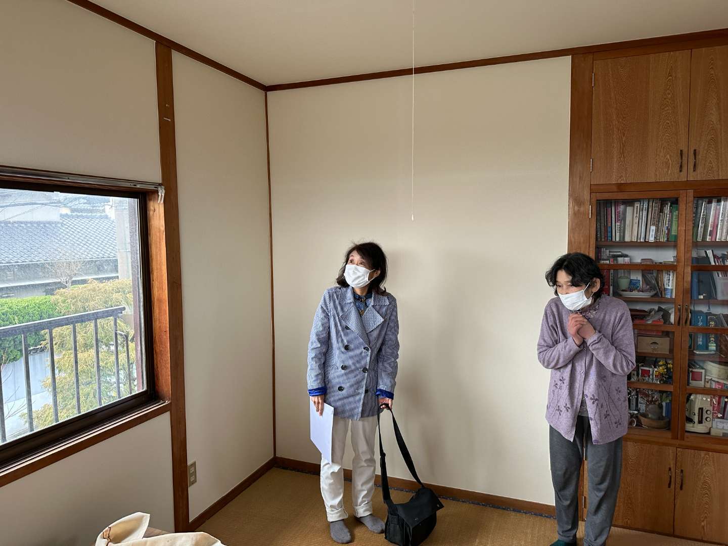 北九州市八幡西区光貞台 ガイナ断熱塗装・内壁塗装・和室塗装・火災保険対応工事 施工写真5