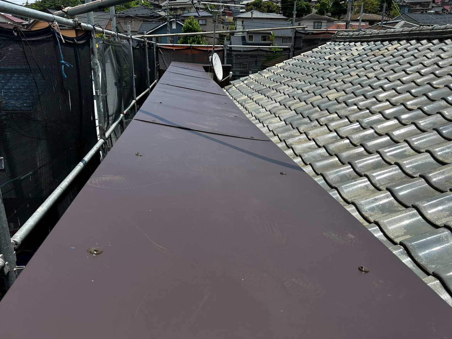 北九州市戸畑区牧山 雨漏り対応工事・雨漏り調査・外壁塗装 施工写真6