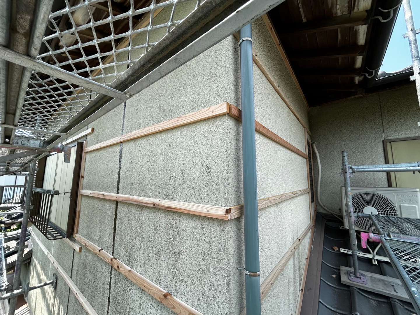 北九州市小倉南区若園 外壁工事・カバー工法・雨漏り対応工事・雨漏り調査 施工写真9