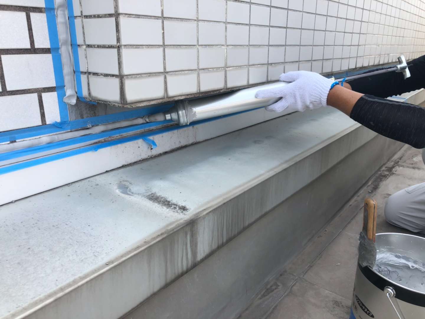 山口県下関市 雨漏り調査・防水工事・シーリング打ち替え 施工写真7