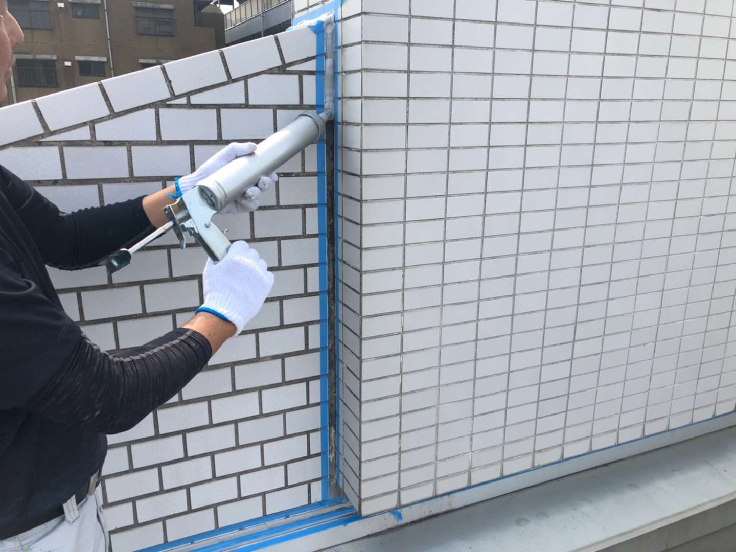 山口県下関市 雨漏り調査・防水工事・シーリング打ち替え 施工写真6